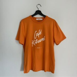 Maison Kitsune Cafe Kitsune Classic T-Shirt - Orange - Medium